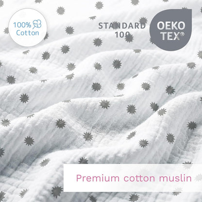 Muslin Swaddle Cloths for Newborns 110 × 110 cm