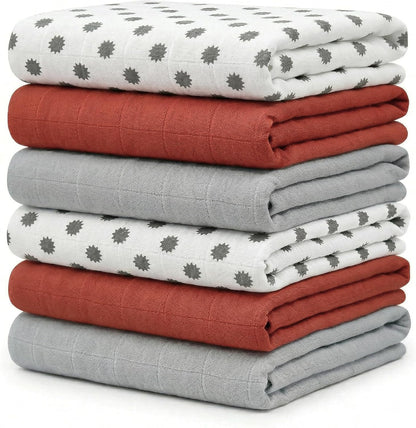 Muslin Swaddle Cloths for Newborns 110 × 110 cm