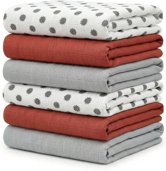 Muslin Swaddle Cloths for Newborns 110 × 110 cm