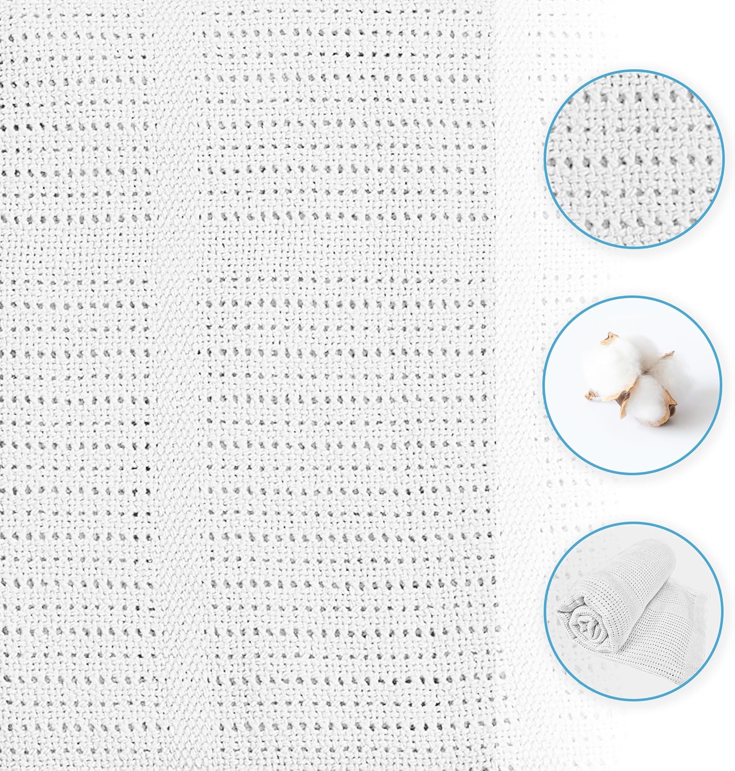Cellular Baby Thermal Blanket 100 x 75 cm