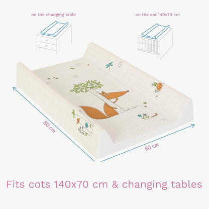 Soft Changing Mat Raised Safety Edges - 70x50 cm