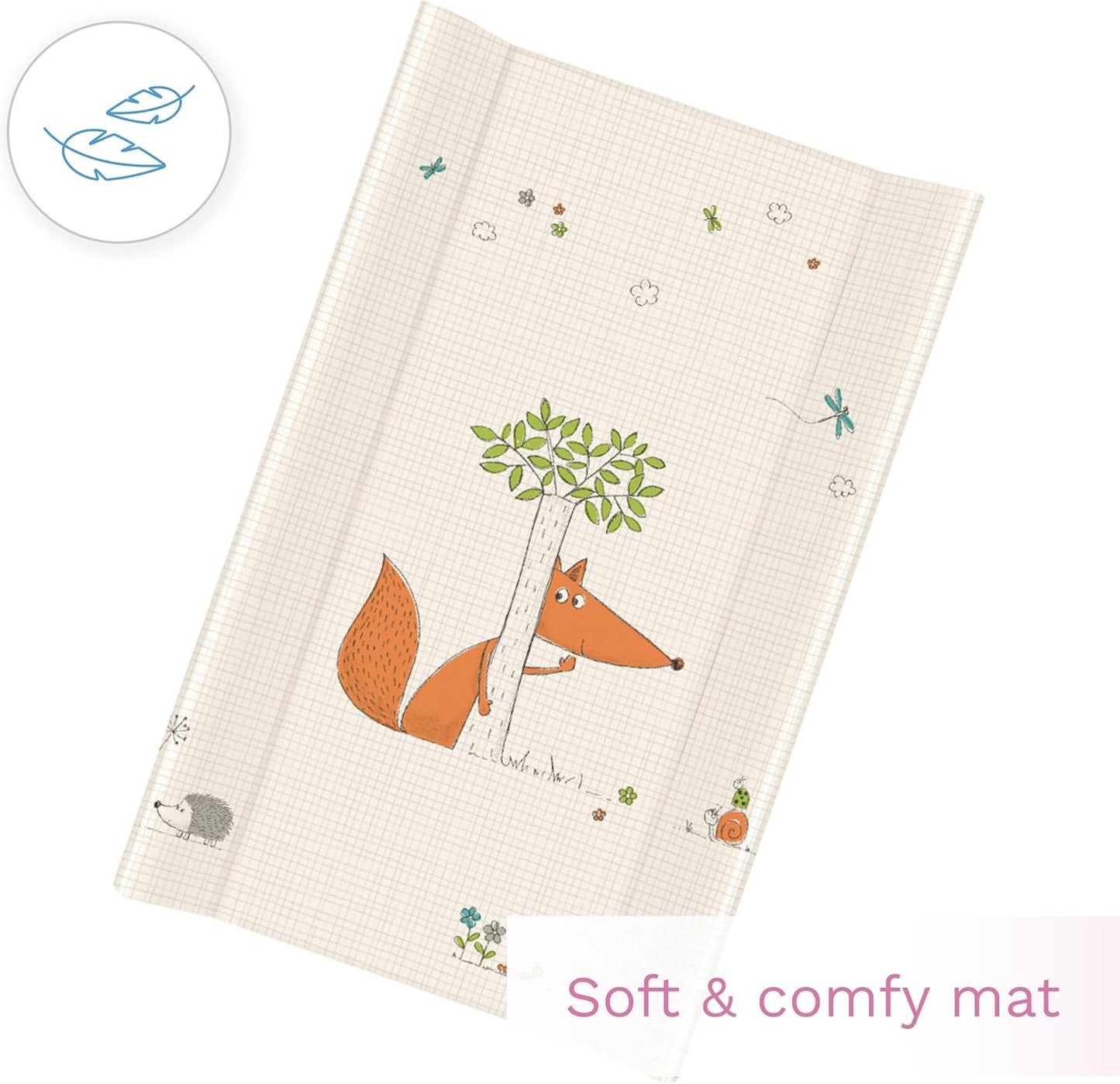 Soft Changing Mat Raised Safety Edges - 70x50 cm