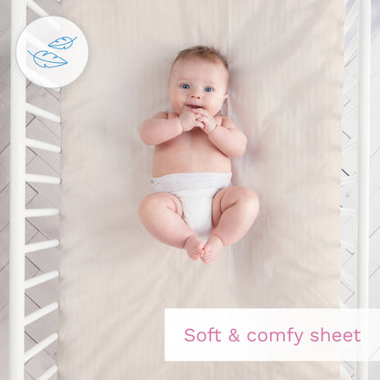 100% Cotton Jersey Fitted Sheet for Cot