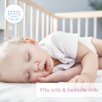 100% Cotton Jersey Fitted Sheet for Moses Basket & Small Mattresses