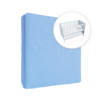 100% Cotton Jersey Fitted Sheet for Moses Basket & Small Mattresses