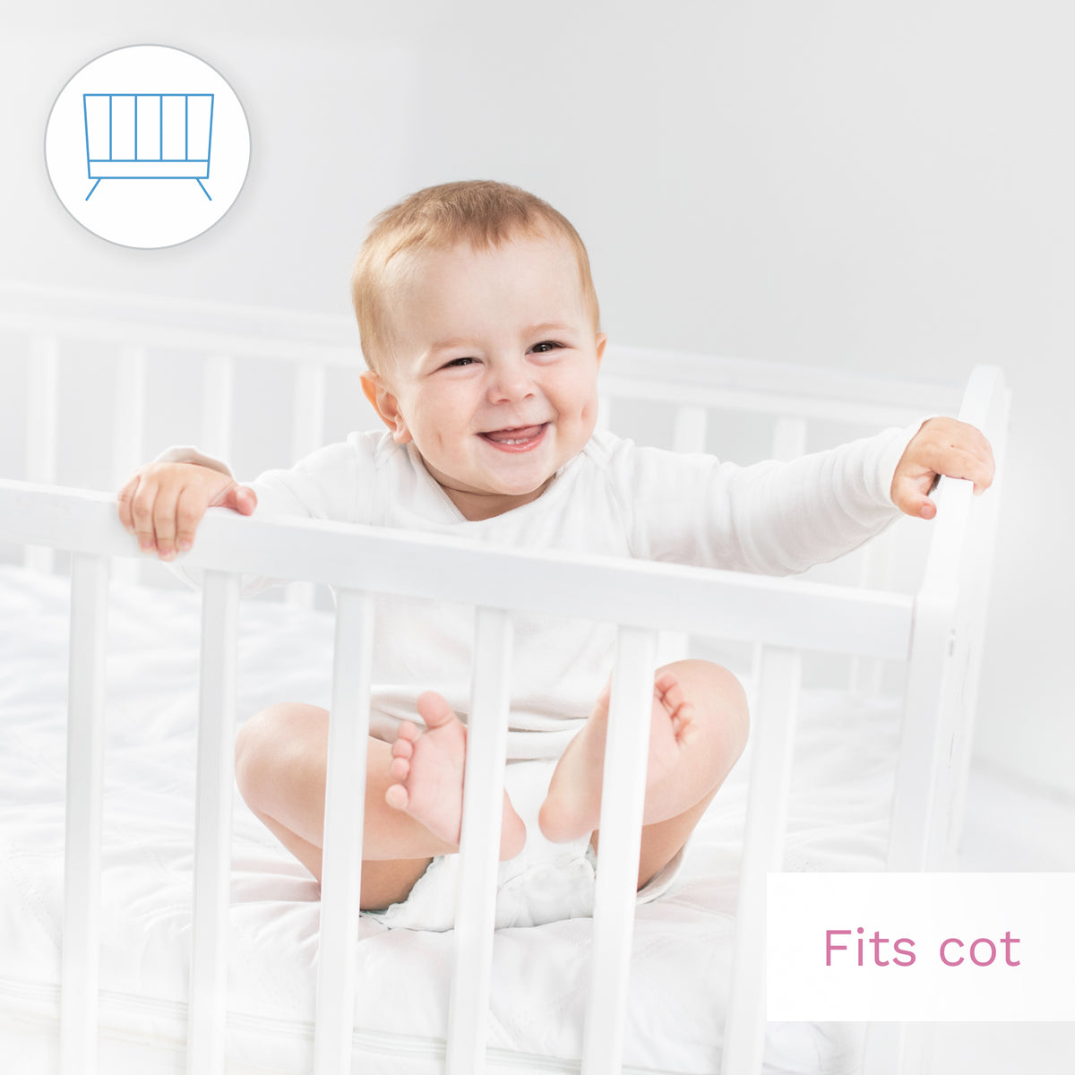 100% Cotton Jersey Fitted Sheet for Cot